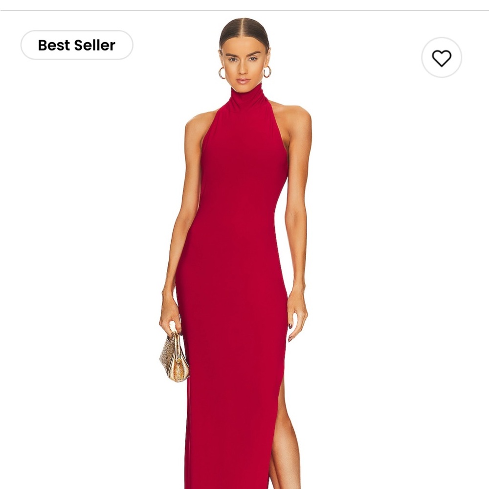 Norma Kamali worn once high neck gown